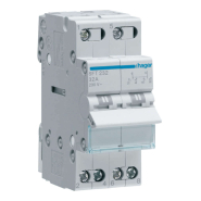 Переключатель ввода резерва HAGER SFT232, I-0-II, AC 230 В, 32 A, 2P, 2 модуля