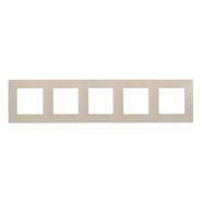 Рамка 5 постов Legrand Etika, 672515, слоновая кость