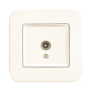 Розетка телевизионная TV VIKO Rollina, 90421010, крем