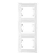 Рамка тройная вертикальная Makel Defne, белая, 42001708