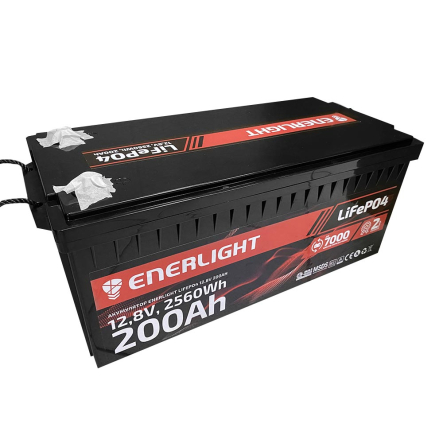 Акумулятор 12,8 В 200 Ач 2560 Втч LiFePO4 ENERLIGHT 6112200 - 1