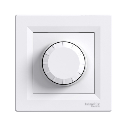 Світлорегулятор поворотний Schneider Electric ASFORA, білий, ЕРН6600121 - 1