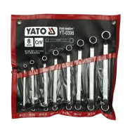 Ключи накидные YATO YT-0396 : CrV, М= 6х7-20х22 мм, Набор 8шт