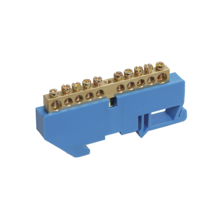 Шина N "ноль" на DIN-изоляторах ШНИ-8х12-20-Д-C IEK - 1