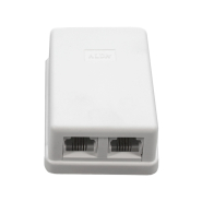 Розетка телефонная двойная белая midi 6p4c