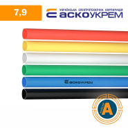 Трубка термоусаджувальна (ТУТ), АСКО-УКРЕМ d - 7.9 мм., синя, з клейовим шаром, A0150040096