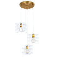 Люстра подвес LEVISTELLA 756PR104F-3 BRZ+WH (300)