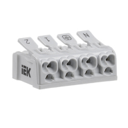 Клема пружинна сполучна КСПз4-2L + N + PE IEK