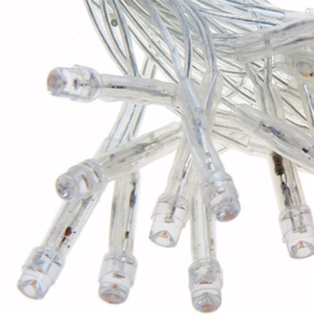 Гирлянда штора, 3*2 м, 280 Led, прозрачный шнур, белая, с переходником, RV-30 3*2 W