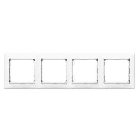 Рамка четверная LEGRAND Valena, 774454, белая - 1