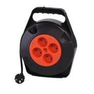 Подовжувач на котушці в футляре 10м (ПВС-2х1,0)