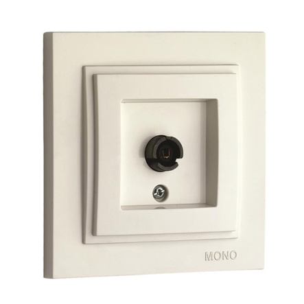 Розетка TV кінцева з екраном (8DB-12DB-18DB-20DB) Mono Electric, DESPINA, 102-170005-138 - 1