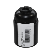 Патрон Е27, карболіт, чорний, Е27Н12П-01