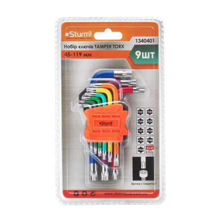 Набір ключів TAMPER TORX Sturm 1340401, 45-119 мм, 9 шт - 1
