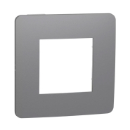 Рамка 1-пост, Дымчато-серый/белый UNIСA Studio, Schneider Electric