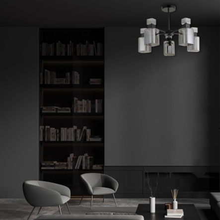 Светильник Ardero BL1150-1ARD OLIVIA, под лампу E14х5, ⌀550х360 мм, чёрный