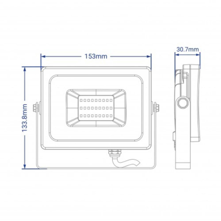 Прожектор светодиодный Feron LL-6030 30W 6400K IP65 230V