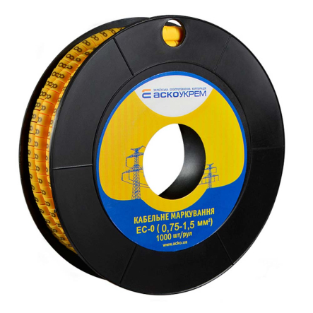 Кабельный маркер АСКО-УКРЕМ ЕС-0, 0,75-1,5 кв.мм., символ "8", A0150080044 - 1