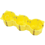 Коробка розподільна COURBI TRIPLE 65х205х45 мм, жовта, 3-я, 08-21042-003