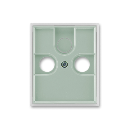 Центральная пластина для телевизионной розеткиТВ+Р+SATABB Element 5011E-A00300-22, агава/бело-ледяной - 1