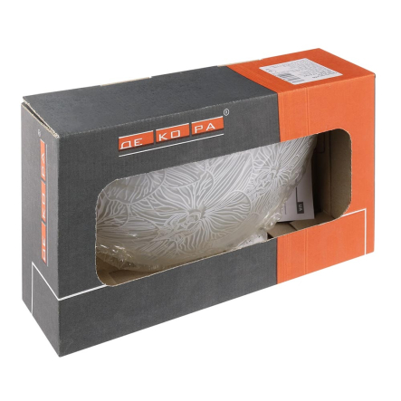 Светильник настенно-потолочный ДеКоРа, Орхидея, 1/2, E27, 1х60W, белый, 24971