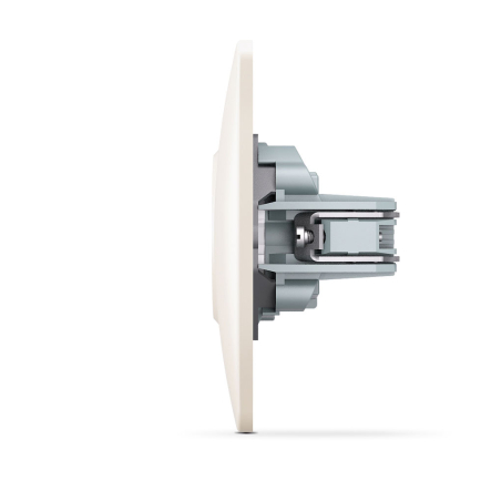 Розетка VIDEX BINERA, одинарна, кремова, VF-BNSK1-CR - 4