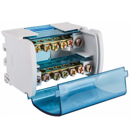 Нулевая шина 2х7 в корпусе (2бруска по 7 отверстий) АСКО-УКРЕМ, A0150120018