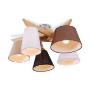 Люстра N&amp;B Light "ЙОКЕ" 40009, 5хЕ14, 520х260 мм, сосна