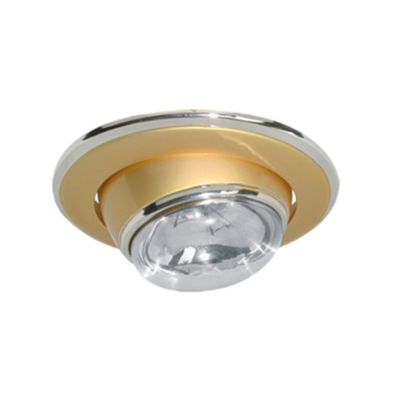 Светильник точечный поворотный Feron 301, R50, E14, жемчужное золото/хром - 1