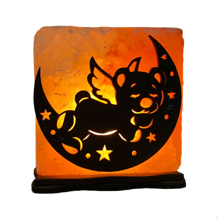 Соляний світильник "Ведмідь з крилами" 1кг - 1