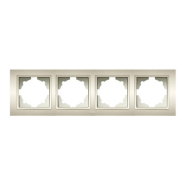 Рамка EL-BI Zena четверная, титаниум, 500-011400-228