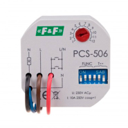 Реле часу електронне F&amp;F PCS-506, 220В, 8 функцій з керуючим входом