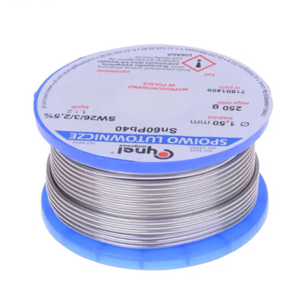 Припій олов'яно-свинцевий Sn60Pb40-SW26/2,5% діам-1,5мм 250гр, з флюсом - 1