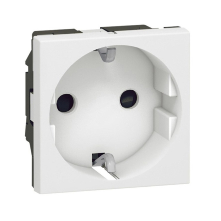 Розетка 2к+З, Legrand Mosaic, 77210, німецький стандарт гвинтові затискачі - 1