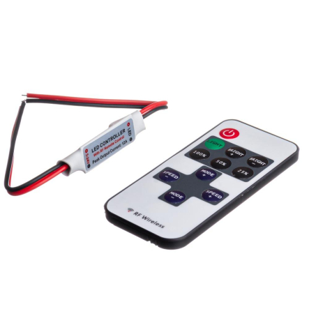 Димер одноканальний mini 6А радіо сенсорний 11 кнопок AVT - 1