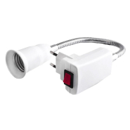 Вилка + кнопка + патрон Е27 Lemanso длина 20см / LM751-20