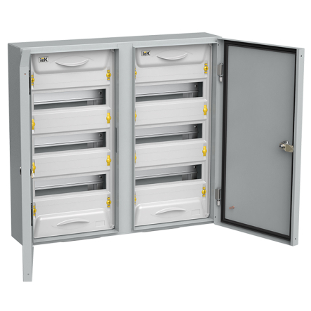 Корпус металевий розподільний IEK UNIVERSAL ЩРн-2х36з-1 IP54, MKM11-N-2x36-54-Z-U - 1