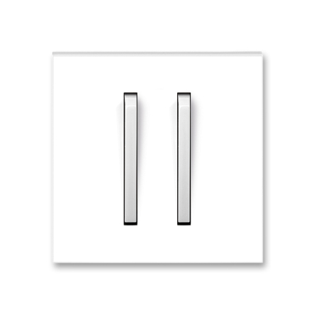 Клавиша двойная белый/белый лед Neo - 1