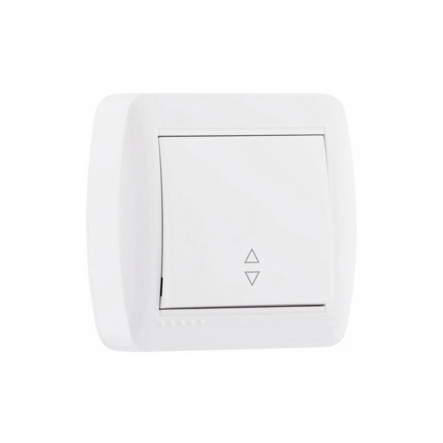 Вимикач проходной Lezard DEMET, одноклавишний, білий, 711-0200-105 - 1