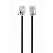 Телефонный кабель Cablexpert TC6P4C-5M-BK, 6P4C, 5 м