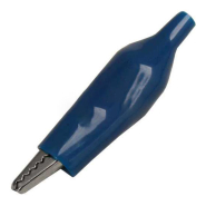 Зажим тестерный большой L-50 мм, синий, 9-0009BU