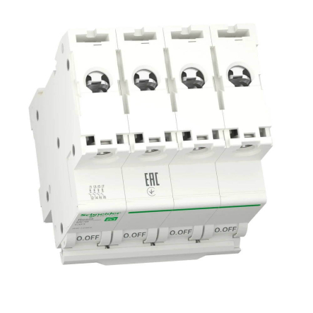 Автоматичний вимикач Schneider Electric R9F12463 RESI9, С 63 A, 4P, 6kA - 9