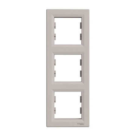 Рамка 3-постова, вертикальна, Schneider Electric ASFORA, бронза, EPH5810369 - 1