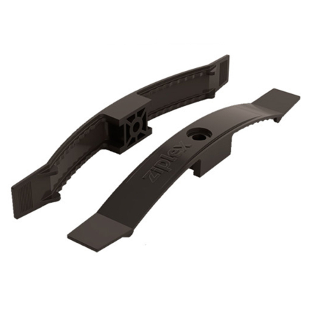 Кабельний затискач під дюбель (саморіз) РР 168мм, чорний (10шт) на 10 проводів - 1