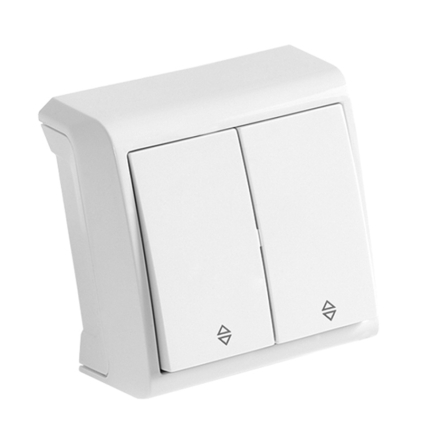 Выключатель 2 кл. проходной, VIKO VERA, 90681017, белый - 1