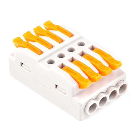 Будівельно-монтажна клема TAKEL СМК-424, 600В, 32А, двостороння, 701103 - 1