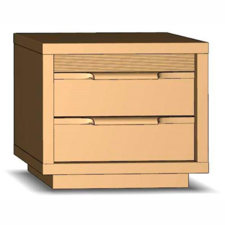 Тумба Мебус Прайм 2Ш 590х380х520 мм, дуб, пастель