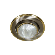 Светильник точечный поворотный Feron 301, R50, Е14, титан/золото