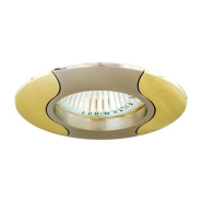 Светильник точечный Feron 020Т, MR16, GU5.3, круг, кристалл, титан/золото, 1722