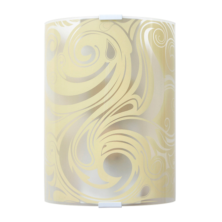 Світильник настінно-стельовий ДеКоРа, Зеус, Е27, 1х60W, 250х190 мм, жовтий, 46135 - 1